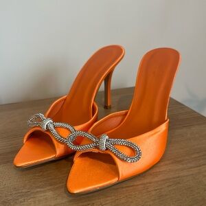Billini Orange Bow Heels